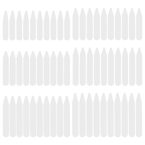 60 pcs Collar Stiffeners 6 Sizes Plastic Shirt Collar Stiffeners White Smooth Collars Stays for Mens Dress Shirts Home Travel Use