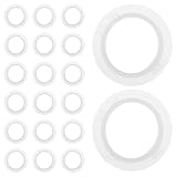 NUOBESTY Kit de 20 Joints en Caoutchouc Blanc pour Capteur d'Aide Stationnement Arrière Rondelles d'Étanchéité Universelles pour Radar de Recul Voiture Accessoires de Réparation