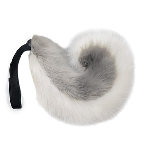 Serre-tête oreilles de chien en peluche douce et longue queue articulée premium
