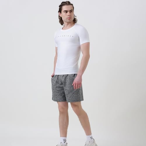 Image of MuscleBlaze Half Sleeve Compression T-Shirts for Men