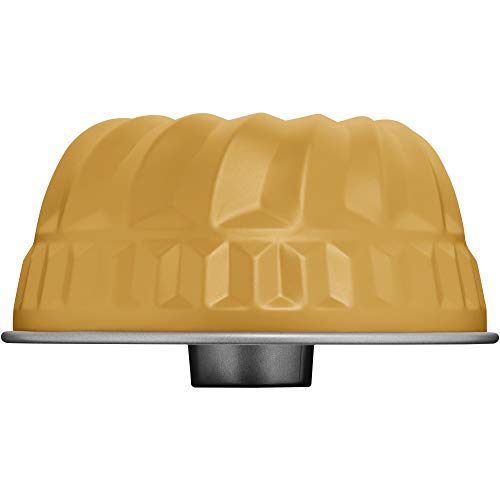 Foto von Original Kaiser Happy Colors Gugelhupfform Mini 16cm, Gugelhupfform klein, Kuchenform antihaftbeschichtet, Gugelhupf Backform klein, rund Form für 1/2 Rezept, exciting orange, orange
