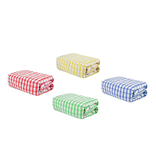 NIYANGLE 4 Piezas Paño De Cocina Trapos De Algodón Toallitas Desmaquillantes Paños De Cocina Toalla para Secar Los Platos Trapo para Fregar Platos Trapo De Cocina Tómate Un Baño Detergente