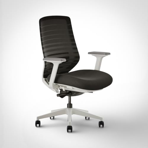 Image of Model 11 Ergonomic Chair | Italian Donati Tilt, Breathable Mesh, Seat Depth, Lumbar & Tension Adjustment | Adjustable Armrests & WFH Chair | Contrast | Nylon | 7-Year Warranty