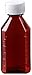 Pharmacy Oval Bottle Amber 2 oz with CR Caps Included (Qty. 100) - Prescription Pharmacy Bottle, Pharmacy Container, Prescription Plastic Container by Sponix