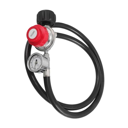 GALPADA Psi Adjustable Pressure Regulator Cast Iron Valve with Standard Interface and Inlet for Bbq Grills Gas Burners and Heating Systems Enhanced Safety and Quick