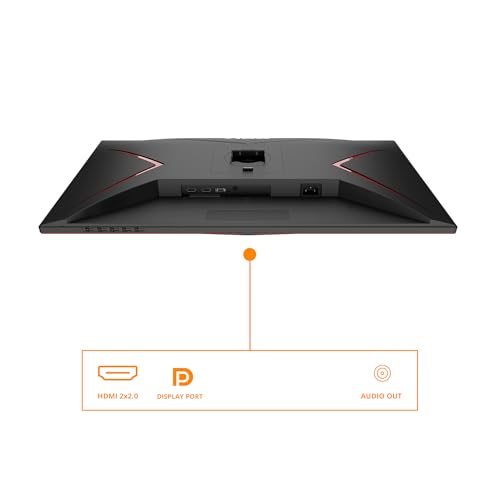 Gaming 27G2ZN3 Monitor da 27 pollici, 240 Hz, 0,5 ms, FreeSync Premium 1920x1080, HDMI, DisplayPort Regolabile, nero/rosso, 27 pollice FHD, 280 Hz, Regolazione altezza - Monitor - Immagine 2