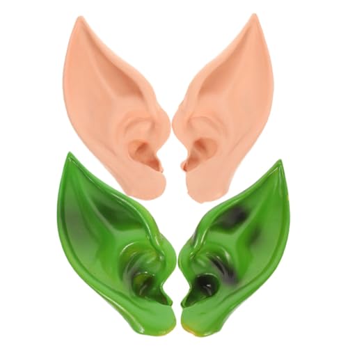 SAFIGLE 2 Pares De Orejas De Elfo Para Disfraz De Halloween Disfraz De Cosplay Orejas De Hada Accesorios Para Disfraces De Halloween Orejas De Duendecillo Disfraz Inflable Orejas De