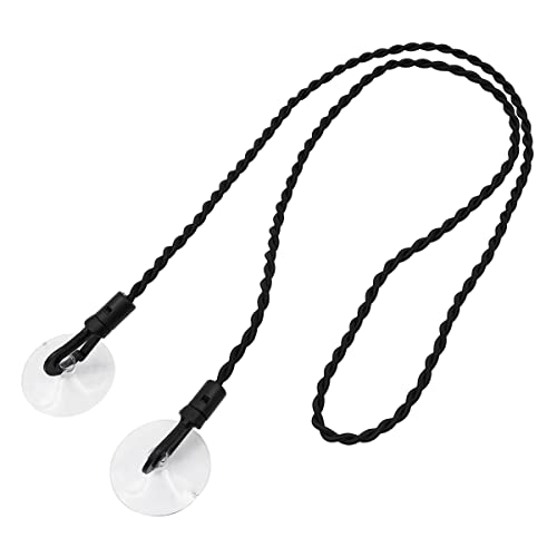 WANGCL 2 Piece Portable Retractable Clothesline with Hooks and Suction Cups Camping Accessories for Outdoor and Indoor Hotel Use (Black) - Image 2