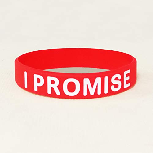 TOYANDONA 15 peças de pulseiras motivacionais de silicone I PROMISE Letter Wristband Anéis de mão pa