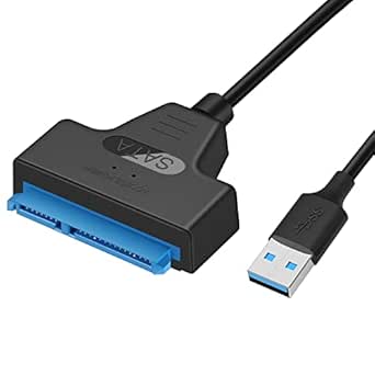 Grwibeou Cavo convertore adattatore USB 2.0 a IDE SATA con alimentatore per disco rigido 2.5 3.5 Adattatore HDD USB IDA Sata  7