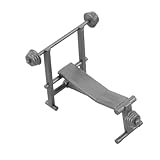 Diseño innovador: presenta una combinación única de equipos de fitness en miniatura para crear una configuración de gimnasio de casa de muñecas realista y atractiva