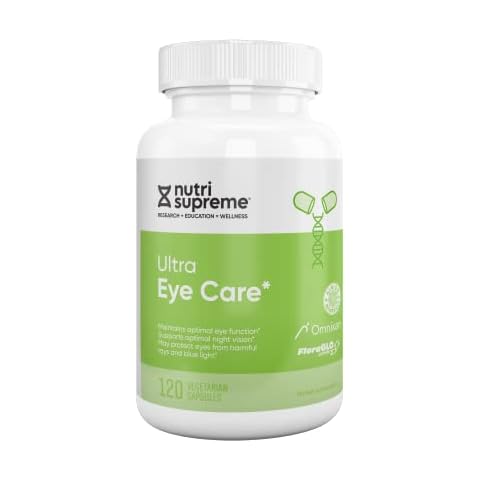 Nutri Supreme Research Ultra Eye Care with Lutein for Eye Health and Wellness, 120 Vegetarian Capsules, Kosher Cover