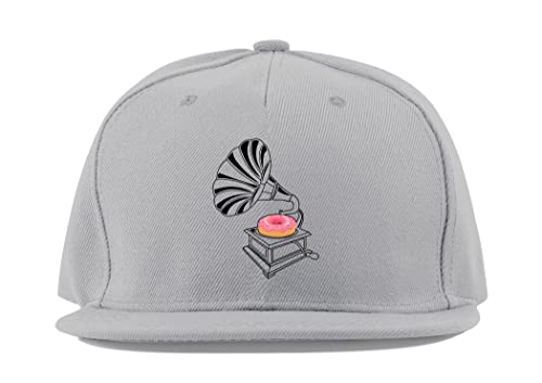 Casquette de baseball anti-transpiration en coton gris à visière plate