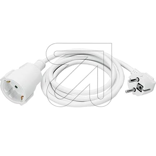 Verlängerungskabel Verlängerungsleitung * verschiedene Modelle, Farben, Längen und Anwendungsbereiche verfügbar * (1,5 m, weiß Schuko)