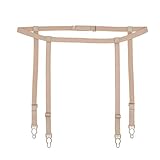 Include: 1 giarrettiera Bretelle Clip Bretelle Reggicalze Ultra Sottile Pizzo Reggicalze per Donna - Eleganti Calze di Seta e Reggicalze per Matrimoni e Occasioni Speciali, Beige, Taglia unica