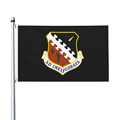 Bandiere Da Giardino Force Flight Test Center Bandiera Da Cortile Premium Bandiere Decorative Antivento Banner Giardino Per Prato Sport Cortile 90X150 CM