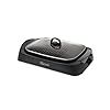 Girmi BQ90 – Grill & Grill, deksel van gehard glas, temperatuurinstelling, 2200 W, zwart