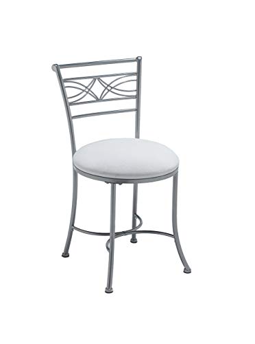 Hillsdale Furniture Dutton Vanity Stool, Chrome