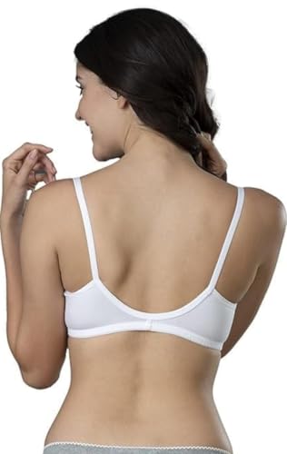 Image of Imported Fabric Women's Front Open Seamless Non-Padded Bra | Cotton Comfort Everyday Bra