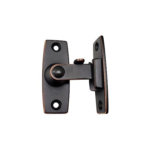 QCAA 2.5" Heavy Forged Solid Brass Door Latch, 90 Degree Right Angle Door Latch Buckle for Doors & Windows