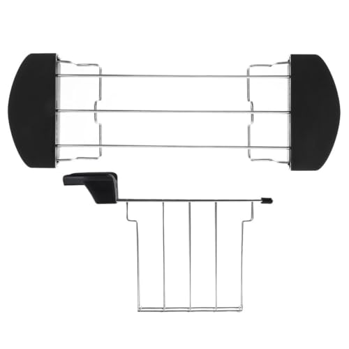 Operitacx Rejilla para Tostar Pan y Pinza para Sándwich 2 Piezas en Color Negro, Accesorio Compatible para Tostadoras Domésticas, Apto para Desayuno y Cocina Diaria