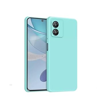 Capa Capinha Compatível Motorola Moto G85 Silicone Aveludada Premium (VERDE AGUA)