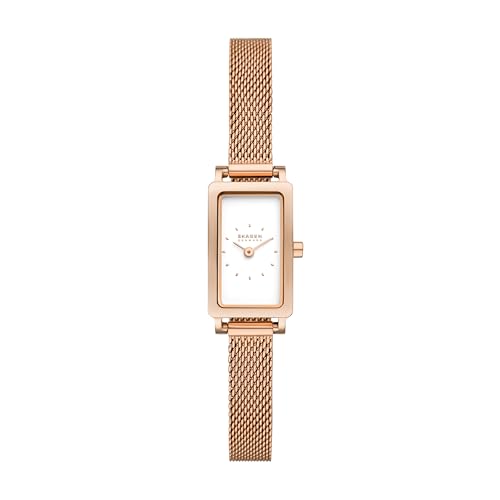 Image of Skagen Hagen Lille Rectangular Stainless Steel Watch for Women