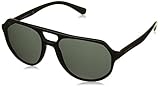 Emporio Armani Sunglasses Black Frame, Grey Classic Lenses, 57MM