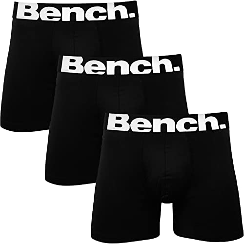 Mens Talwar 3 Pack Elasticated Underwear Boxer Shorts - Black