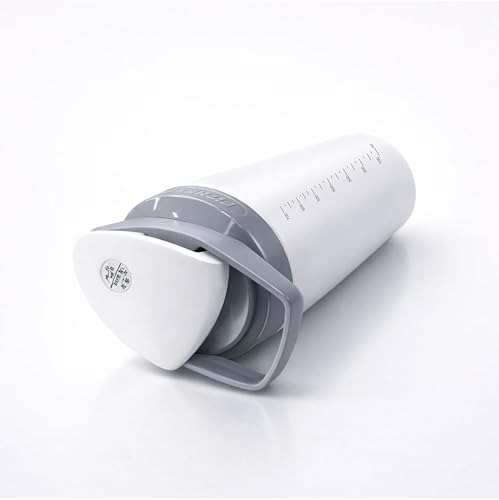 Image of Stainless Steel Protein Shaker Bottle, 100% Leakproof Metal Gym Shaker, Durable Steel Gym Sipper Bottle for Smooth Protein Mixing with Measurement 700 ml (White)