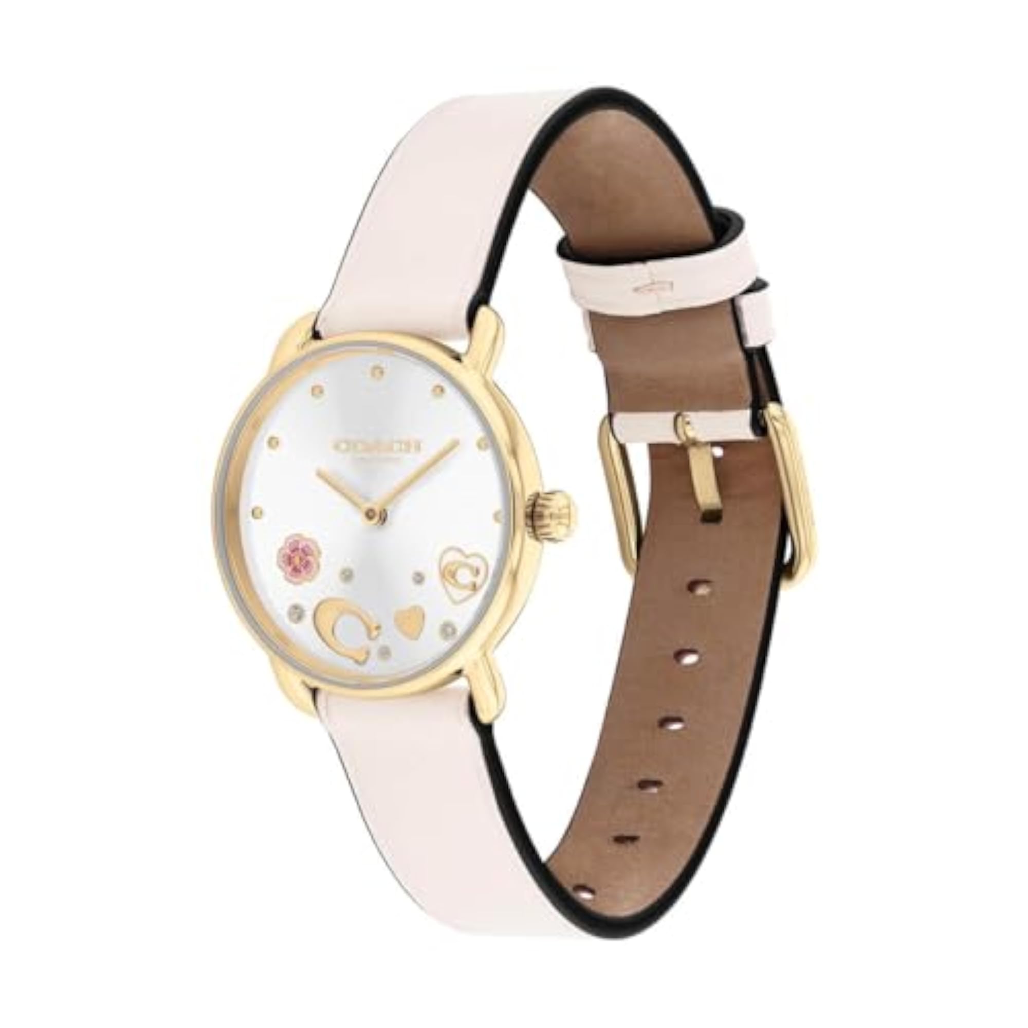 Women's Elliot Qtz Basic Silver White Round Dial Watch