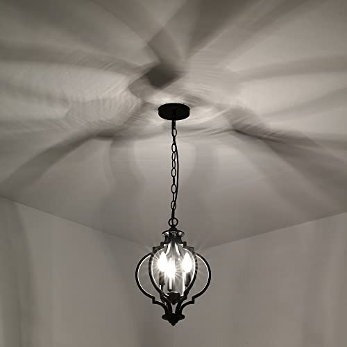 Mr.Color Black Chandeliers Modern Farmhouse Chandelier Small Antique Metal Chandelier 3 Light Island Candlestick Chandelier - Image 3