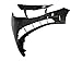 MBI AUTO - Primered, Front Bumper Cover Fascia for 2017 2018 Kia Forte Sedan 4 Door 17 18, KI1000187