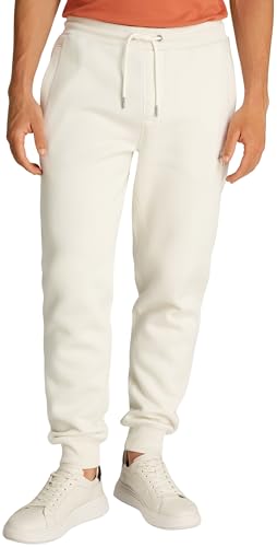 Calvin Klein Pantalon de Jogging Homme Pant Long, Ivoire (Ivory), XS