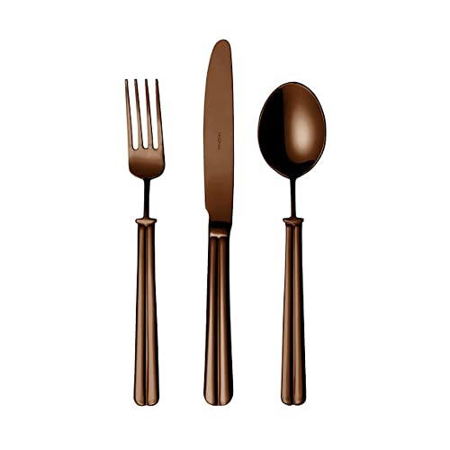 Couverts de table Brooklyn chocolat brillant anti-rayures - 2