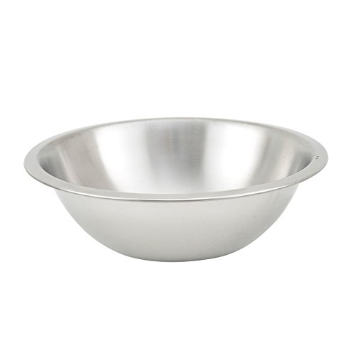 Winco 1.5 Quart Heavy-Duty Stainless Steel Mixing Bowl, Shallow