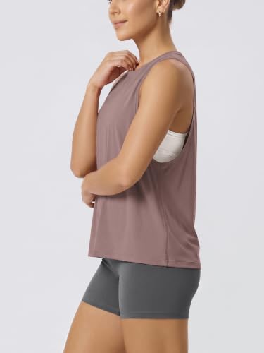 Image of ODODOS 3-Pack Loose Tank Tops for Women Sleeveless Gym Athletic Workout Tops Yoga Shirts