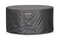 Fire Pit Cover Round Patio Outdoor Garden Waterproof Dia36"x20"H Dark Grey
