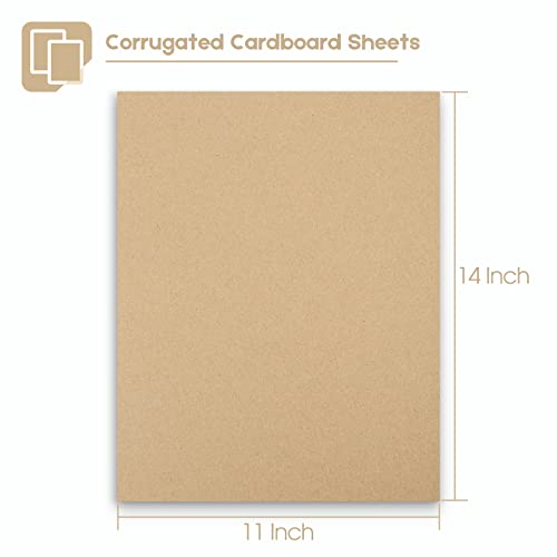 Image of Golden State Art 10 Pack 11x14 Corrugated Cardboard Sheet 1 /8 inch Flat Inserts