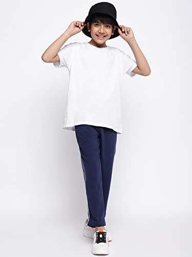 Image of Li'l Tomatoes Boys 100% Cotton Track Pant | Summer Casual Joggers with Elastic Waist & Drawstring | Soft & Breathable | 3-16 Years
