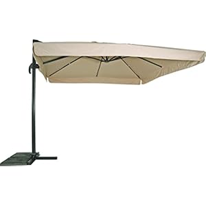 Zweefparasol Virgo ecru 3x3mtr