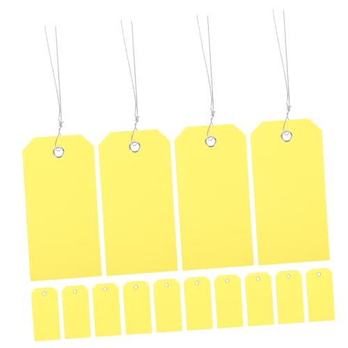 Étiquettes à Bagages Jaunes pour Éviter la Perte de Vos Sacs | Solution Résistante avec Fil de Fer
