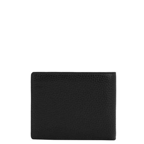 Image of Da Milano RFID Protected Leather Wallet for Men with Card Slot - Black