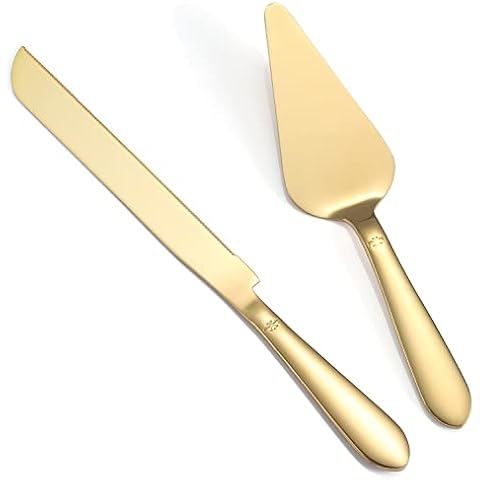 Elegant Cake Cutting Set with Rounded Edges and Thickened Stainless Steel Cover