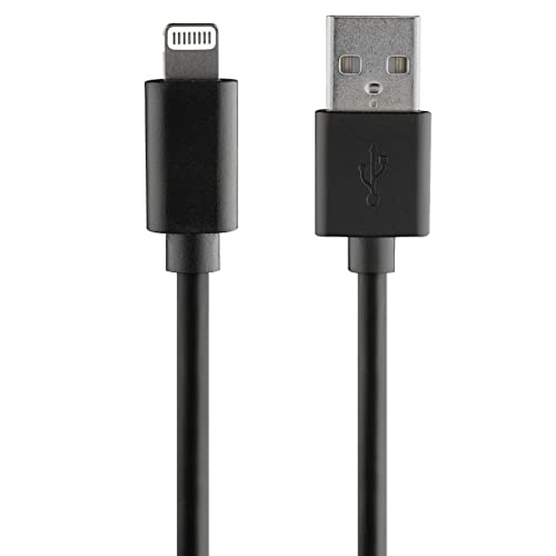 Cable de carga de iPhone ROVE RV06201 negro USB alimentación Lightning 4 pies