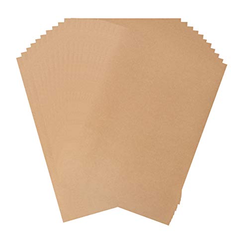 Adhesive Backed Felt Sheet for Crafts, Drawer Liner; 20 PCs Velvet Fabric Strip with Sticky Backing by Mandala Crafts (11.5 X 8 Inches, Tan)