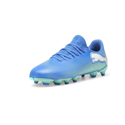 PUMA Kids Boys Future 7 Match NJR Firm GroundArtificial Ground Soccer Cleats Firm Ground, Turf - Pink2