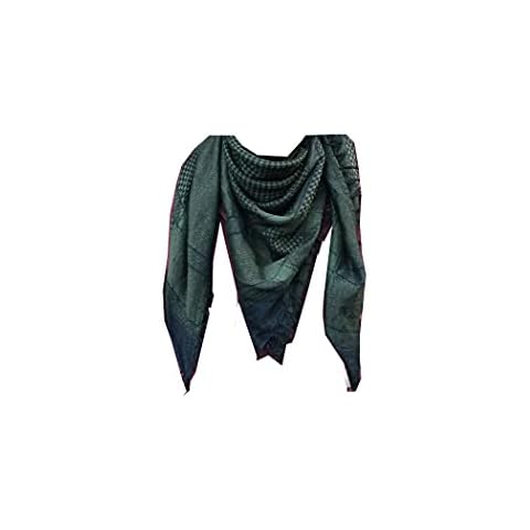 Glamptex (tm) Arab Yasser Arafat Palestinian - Checkered Military Style Tactical Desert Shemagh Shemagh - Keffiyeh Scarf Cover