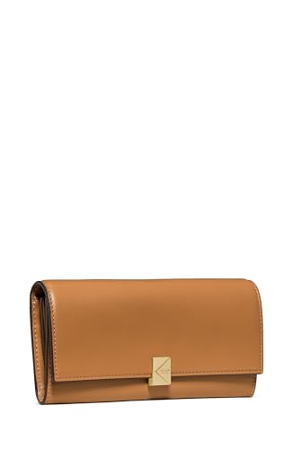 Image of kate spade new york Deco Smooth Leather Large Flap Wallet