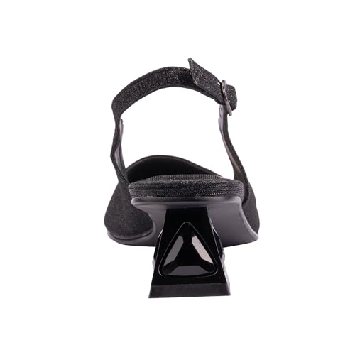 Ninety Union Lady Couture Ruby Glitter Metal Heel Slingback4